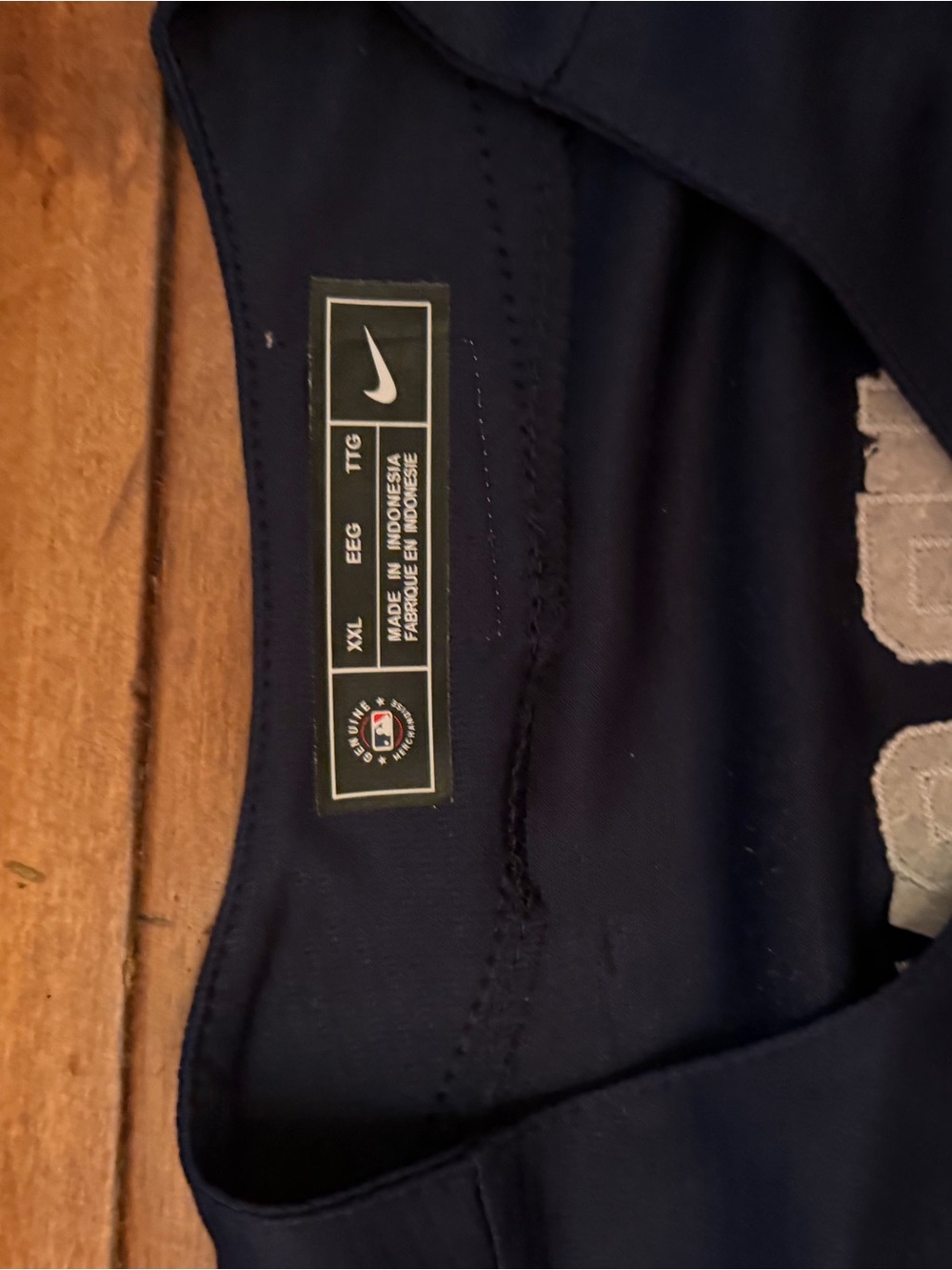 New York Yankees #99 Aaron Judge & Bugs BunnyMen's Nike Blue Baseball Jersey - Picture 4 of 4